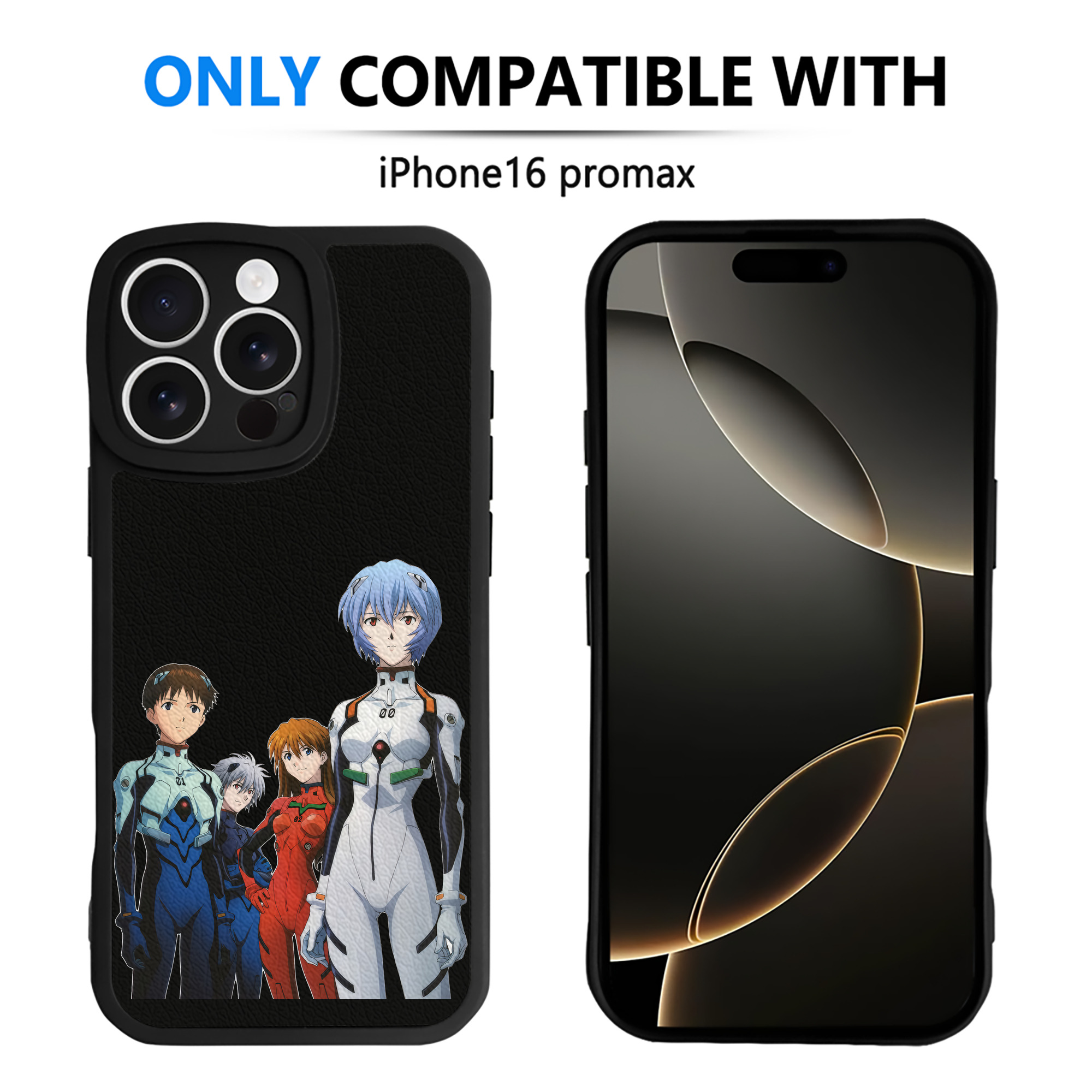 （画像用） EVA 新世紀エヴァンゲリオン 【iPhone 16シリーズ対応】シリコンスマホケース（レザー調） 材質：シリコン